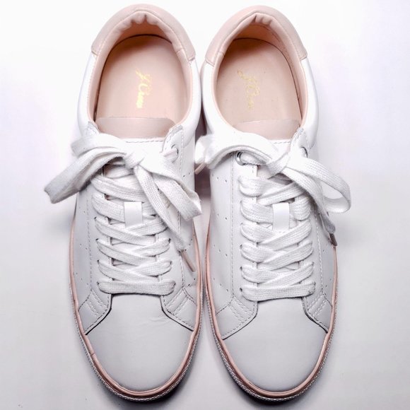 J. Crew Saturday Sneaker White Leather Casual Sz 7 - Picture 6 of 12